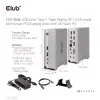 Docking stotelė CLUB3D CSV-1568 metalinis korpusas USB Gen2 Type-C USB Gen2 Type-A HDMI DP VGA RJ45 120W