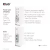 Docking stotelė CLUB3D CSV-1568 metalinis korpusas USB Gen2 Type-C USB Gen2 Type-A HDMI DP VGA RJ45 120W