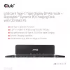 CLUB3D CSV-1566 USB Gen1 Type-C Triple Display Dock su 120 W maitinimo adapteriu