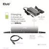 CLUB3D CSV-1566 USB Gen1 Type-C Triple Display Dock su 120 W maitinimo adapteriu