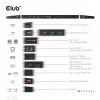 CLUB3D CSV-1566 USB Gen1 Type-C Triple Display Dock su 120 W maitinimo adapteriu