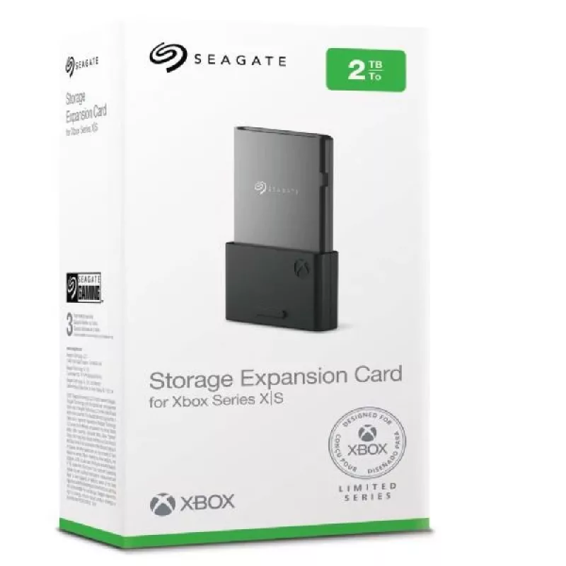 Seagate Storage Expansion Card Xbox Series X|S 2 TB juodas 31,6 mm × 7,8 mm × 53 mm