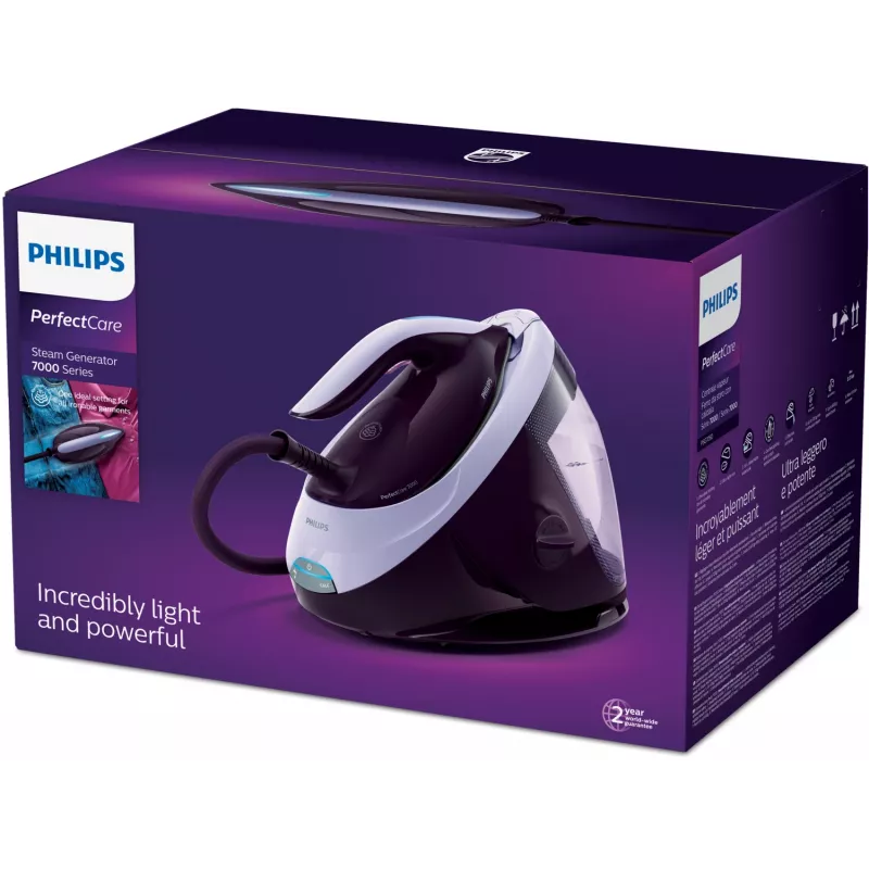 Philips 7000 serijos PSG7050/30 garo lyginimo stotis 2100 W 1,8 L SteamGlide Elite padas Violetinė