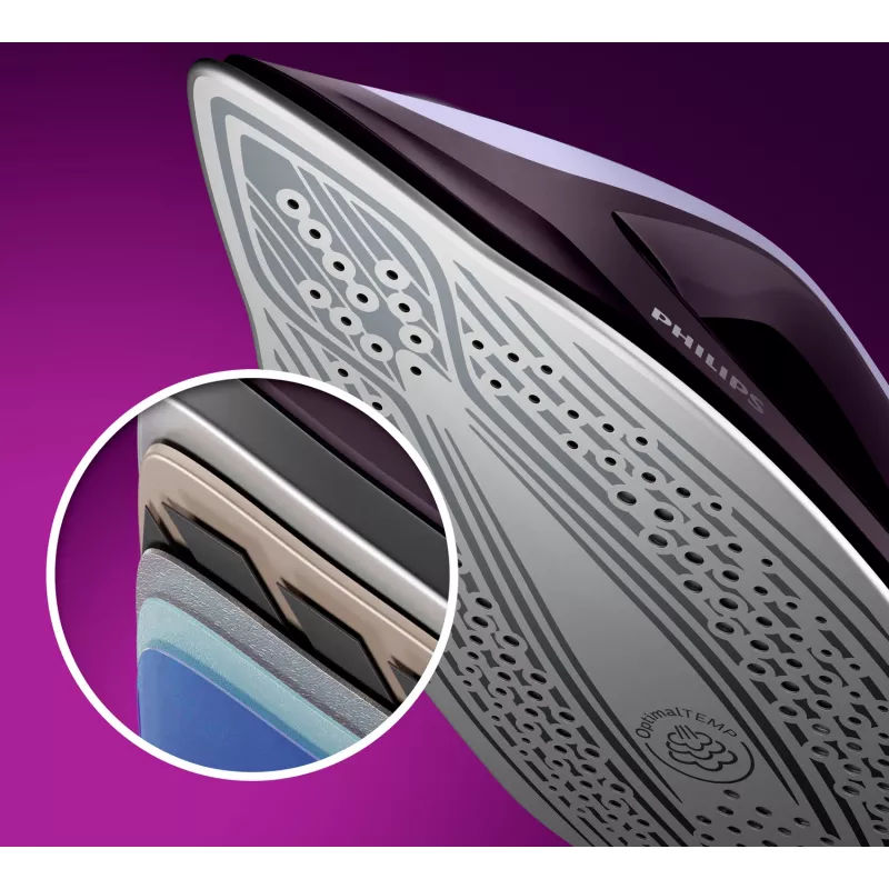 Philips 7000 serijos PSG7050/30 garo lyginimo stotis 2100 W 1,8 L SteamGlide Elite padas Violetinė