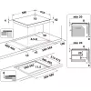 Indukcinė kaitlentė WHIRLPOOL AKT 801/NE — 4 zonos 60 cm, jutiklinis valdymas, juoda stiklo keramika