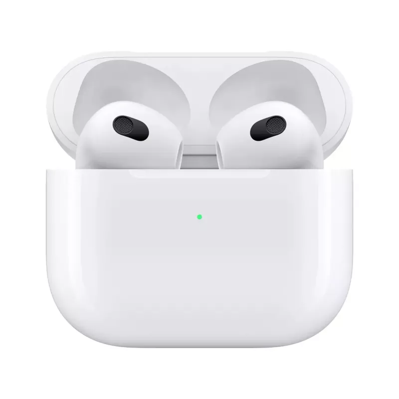 “Apple AirPods 3rd generation” belaidės ausinės su MagSafe įkrovimo dėklu, baltos
