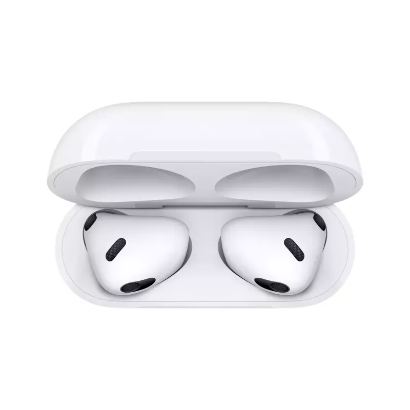 “Apple AirPods 3rd generation” belaidės ausinės su MagSafe įkrovimo dėklu, baltos