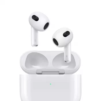 “Apple AirPods 3rd generation” belaidės ausinės su MagSafe įkrovimo dėklu, baltos