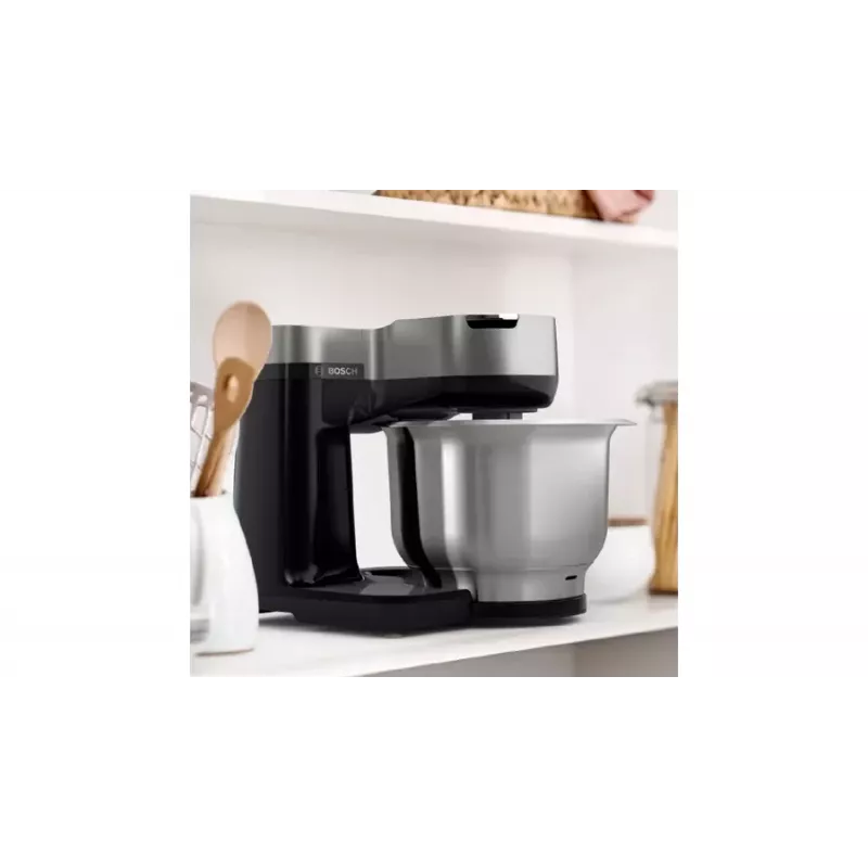 Bosch Serie 2 MUMS2VM00 virtuvinis kombainas 900 W 3,8 L juodas, sidabrinis