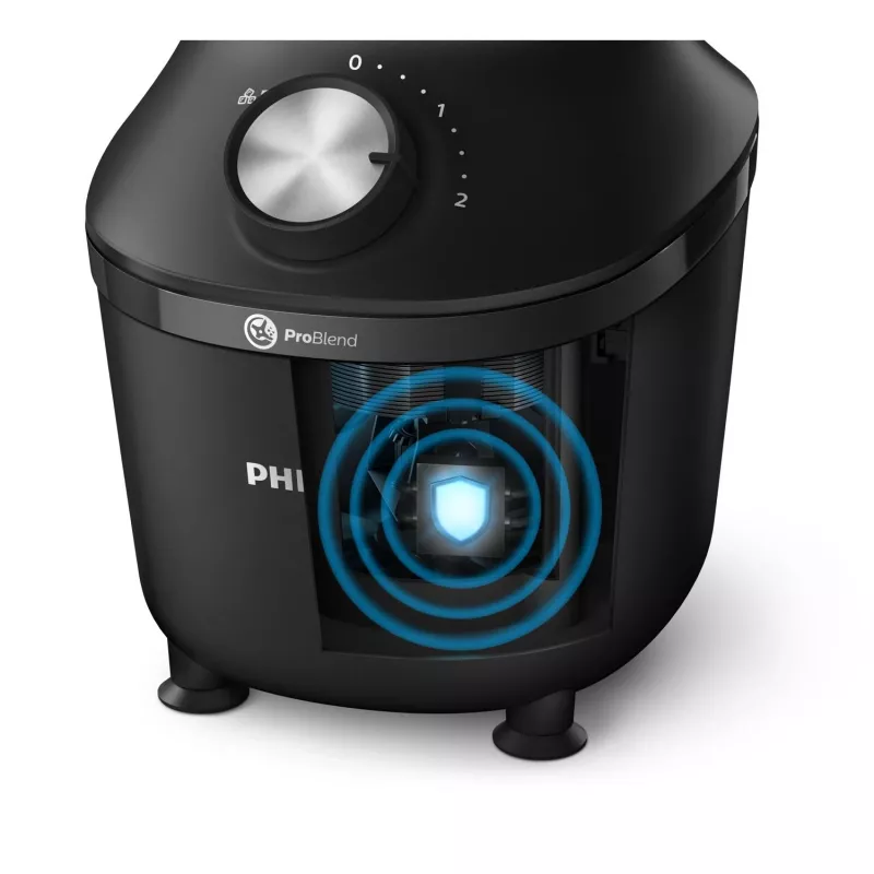 Philips 3000 serijos HR2191/01 blenderis 2 L stalinis blenderis 600 W juodas, permatomas