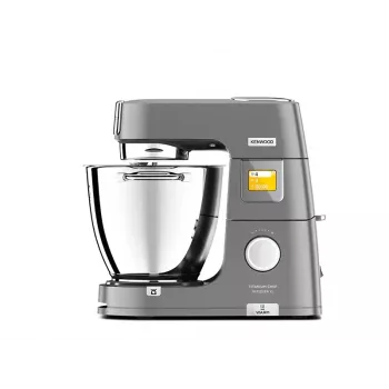 Kenwood KWL90.004SI Titanium Chef Patissier XL stovimas maišytuvas – 1400 W, 7 L nerūdijančio plieno dubuo, lietimui jautrus valdymas, įmontuotos svarstyklės, sidabrinis