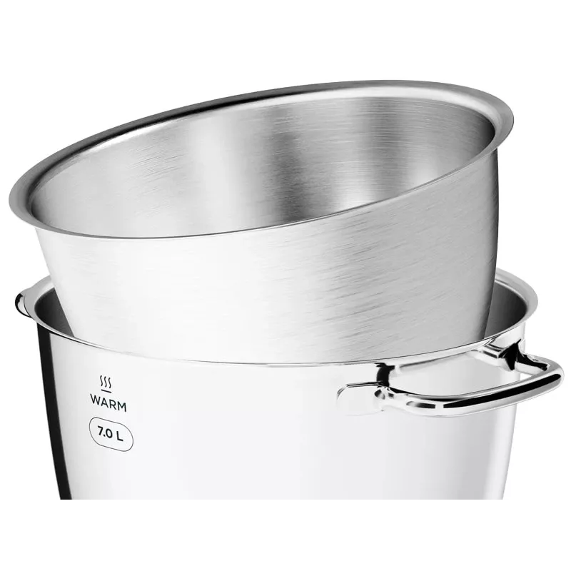 Kenwood KWL90.004SI Titanium Chef Patissier XL stovimas maišytuvas – 1400 W, 7 L nerūdijančio plieno dubuo, lietimui jautrus valdymas, įmontuotos svarstyklės, sidabrinis