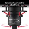 HyperX QuadCast USB mikrofonas (juodas-raudonas) - raudonas apšvietimas