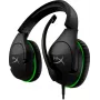 HyperX CloudX Stinger – žaidimų ausinės (juodos-žalios) Xbox (HX-HSCSX-BK/WW)