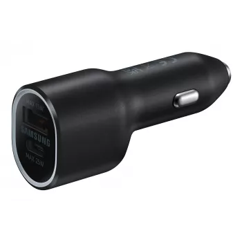 Automobilinis kroviklis Samsung EP-L4020 40W (12V įvadas) USB-C 25W+15W juodas išmaniesiems telefonams