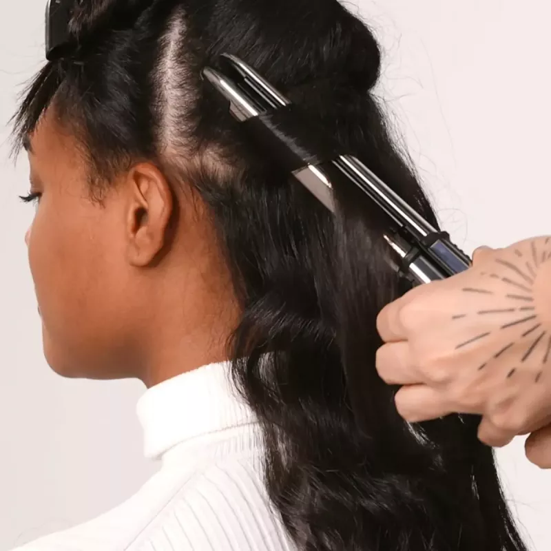 Tiesintuvas BABYLISS ELIPSIS3000 STYLER – keraminės plokštelės, 55 W, 5 temperatūros lygiai, 150–230 °C, joninis, 2,7 m besisukantis laidas, juodas