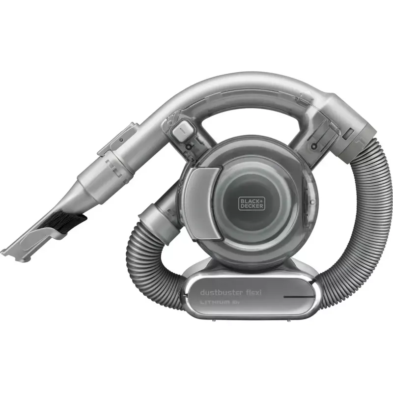 Black & Decker PD1820L-QW Flexi akumuliatorinis rankinis siurblys, chromo spalvos