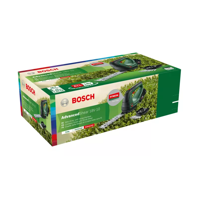 Bosch AdvancedShear 18V-10 belaidės žoliapjovės žirklės 10 cm Li-Ion juoda, žalia