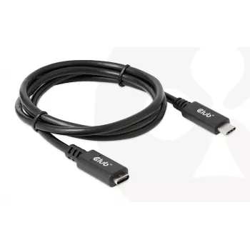 USB Gen1 Type-C ilginimo laidas CLUB3D CAC-1531, 1 m, USB-C kištukas į 2× USB-C lizdą, 5 Gbps, 60W PD, 4K@60Hz