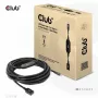 Club 3D CAC-1538 USB-C į USB-A aktyvus kabelis, USB 3.2 Gen1 5 Gbps, kištukas/lizdas, 10 m, juodos spalvos