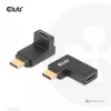 USB-C Gen2 kampinis adapterių rinkinys 2 vnt. CLUB3D CAC-1528 – USB-C į USB-C, palaiko 4K@120Hz
