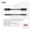 CLUB3D USB Gen1 tipo C ilginimo kabelis 5Gbps 60W(20V/3A) 4K60Hz M/F 2m