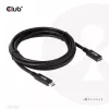 CLUB3D USB Gen1 tipo C ilginimo kabelis 5Gbps 60W(20V/3A) 4K60Hz M/F 2m