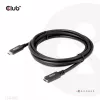 CLUB3D USB Gen1 tipo C ilginimo kabelis 5Gbps 60W(20V/3A) 4K60Hz M/F 2m