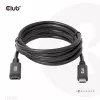 CLUB3D USB Gen1 tipo C ilginimo kabelis 5Gbps 60W(20V/3A) 4K60Hz M/F 2m