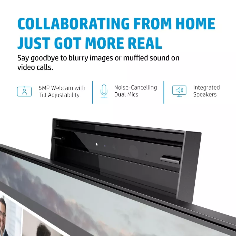HP E24m G4 FHD USB-C konferencinis monitorius, 60,5 cm (23,8 col.), 1920 x 1080 pikselių, Full HD, LCD, 5 ms, juodas