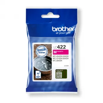 Originalus Brother LC422M rašalo kasetė, 1 vnt., Magenta
