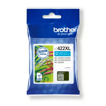Originalus Brother LC422XLC rašalo kasetė, 1 vnt., Cian