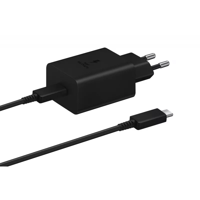 AC kroviklis Samsung EP-T4510 universalus greitasis krovimas 45W USB-C PD 3.0 juodas