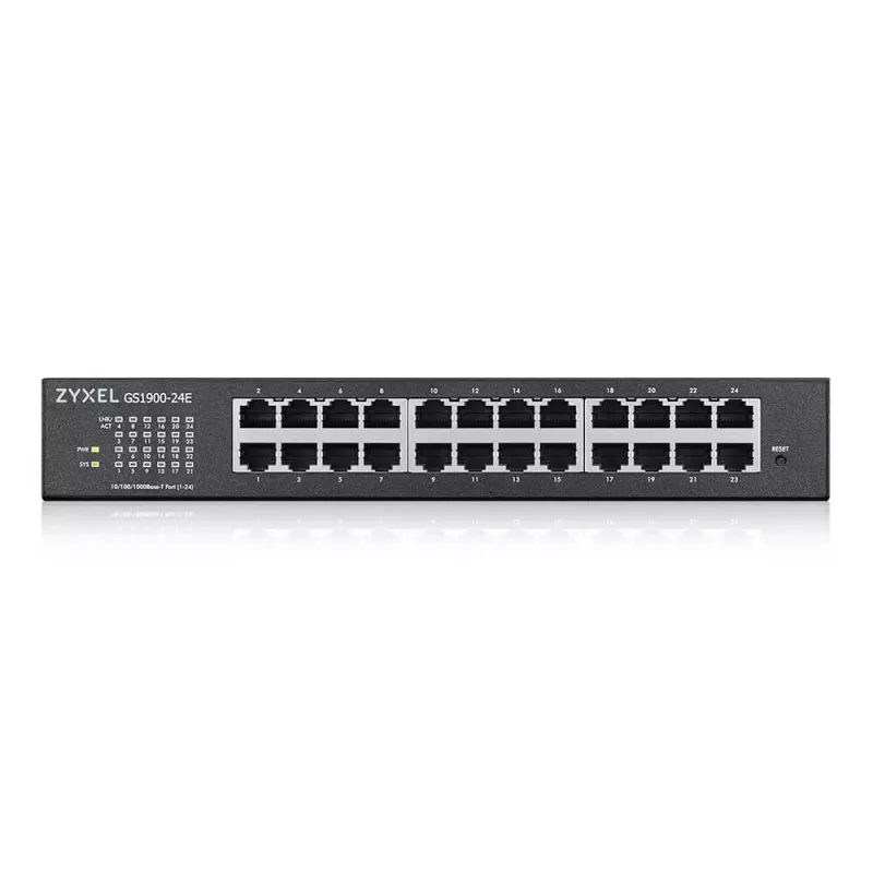 Zyxel GS1900-24E-EU0103F valdomas L2 tinklo jungiklis Gigabit Ethernet (10/100/1000) 1U juodas