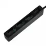 Prailginimo laidas LogiLink LPS229B 1,5 m 3 AC lizdai Vidaus Juodas