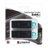 USB atmintukas Kingston 64GB USB 3.2 DataTraveler Exodia juodas/turkio spalvos