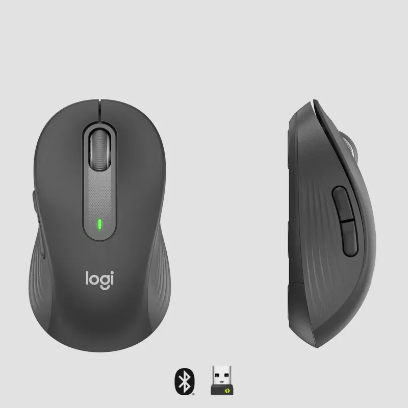 LOGITECH Signature M650 L belaidė pelė – didelėms rankoms, dešinei rankai, grafitas