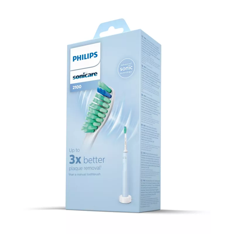 Philips Sonicare HX3651/12 elektrinis dantų šepetėlis su minkštu režimu, baltas/mėlynas