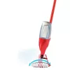 Valymo šluota VILEDA Spray Max Microfibre Dry & Wet, plastikinė galvutė, 0,6 L vandens bakelis, antibakterinė, balta/raudona
