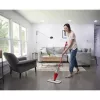 Valymo šluota VILEDA Spray Max Microfibre Dry & Wet, plastikinė galvutė, 0,6 L vandens bakelis, antibakterinė, balta/raudona