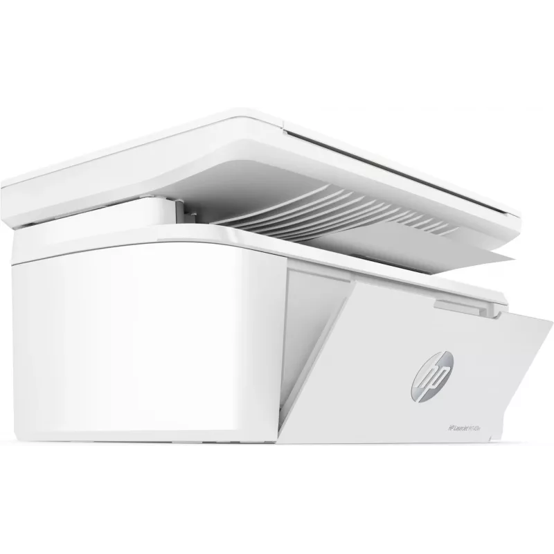 Daugiafunkcinis lazerinis spausdintuvas HP LaserJet MFP M140w — nespalvotas, 20 ppm, 600×600 DPI, A4, Wi‑Fi, Ethernet, baltas