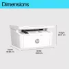 Daugiafunkcinis lazerinis spausdintuvas HP LaserJet MFP M140w — nespalvotas, 20 ppm, 600×600 DPI, A4, Wi‑Fi, Ethernet, baltas