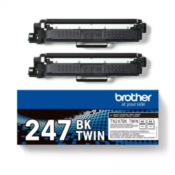 Tonerių rinkinys Brother TN247BK TWIN – 3000 puslapių – Juoda