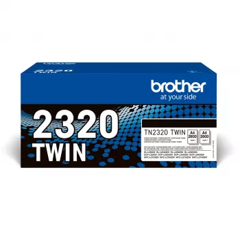 Tonerių kasetė Brother TN-2320TWIN 2600 puslapių Juoda dviejų vienete