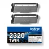 Tonerių kasetė Brother TN-2320TWIN 2600 puslapių Juoda dviejų vienete