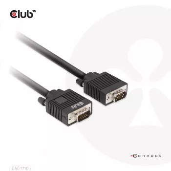 VGA kabelis abipusis M/M 10m/32.8ft CLUB3D CAC-1710