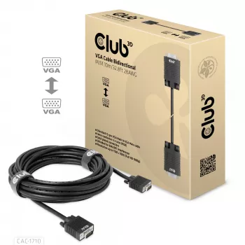 VGA kabelis abipusis M/M 10m/32.8ft CLUB3D CAC-1710