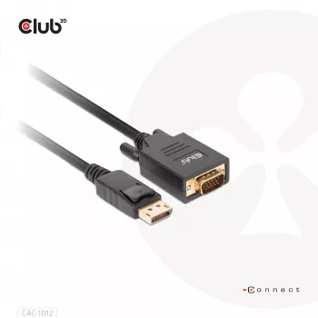Kabelis DisplayPort į VGA M/M CLUB3D CAC-1012 2m