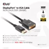 Kabelis DisplayPort į VGA M/M CLUB3D CAC-1012 2m