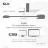 Kabelis DisplayPort į VGA M/M CLUB3D CAC-1012 2m